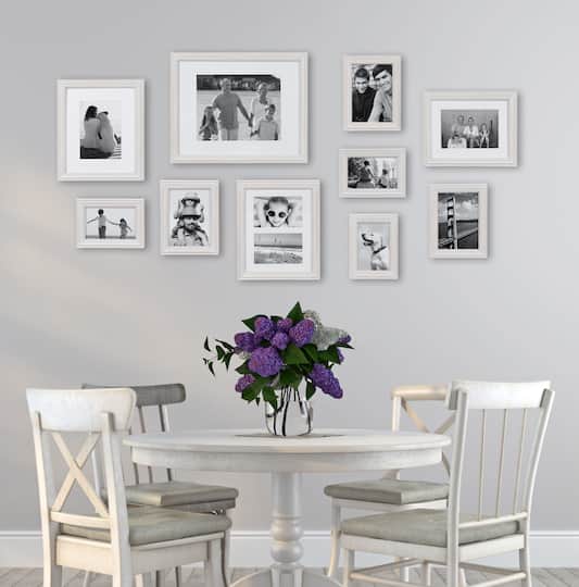 Kate and Laurel Bordeaux Gallery Wall Wood Picture Frames Set